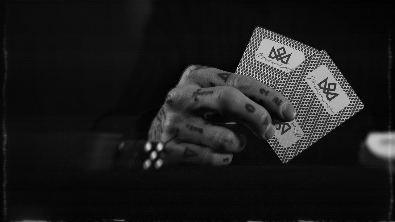 MADISON SHARPS SIGNED by MADISON (Black) playing cards — view 17