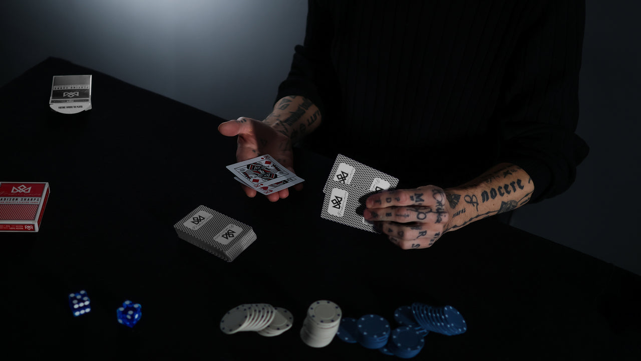 MADISON SHARPS SIGNED by MADISON (Black) playing cards — view 22