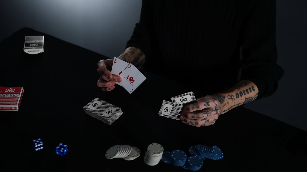 MADISON SHARPS SIGNED by MADISON (Black) playing cards — view 23