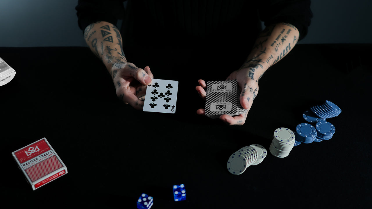 MADISON SHARPS in BLACK - 1 BRICK / 12 DECKS playing cards — view 3