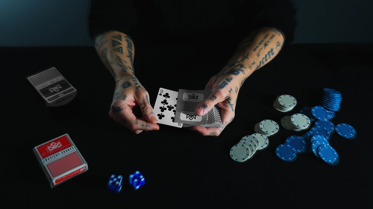 MADISON SHARPS SIGNED by MADISON (Black) playing cards — view 27