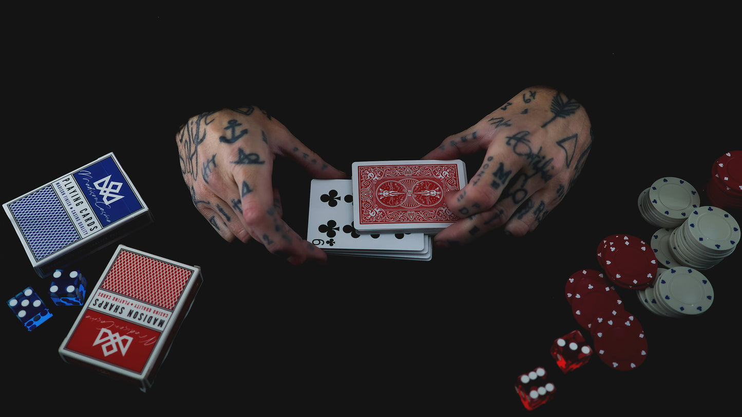 BICYCLE Rider Back Playing Cards - RED / BLUE