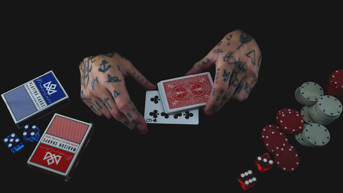 BICYCLE Rider Back Playing Cards - RED / BLUE