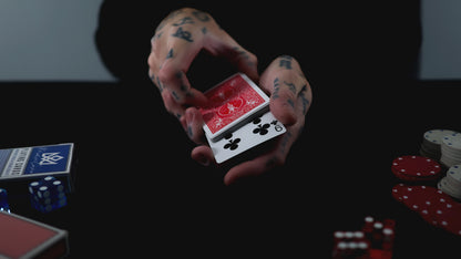 BICYCLE Rider Back Playing Cards - RED / BLUE