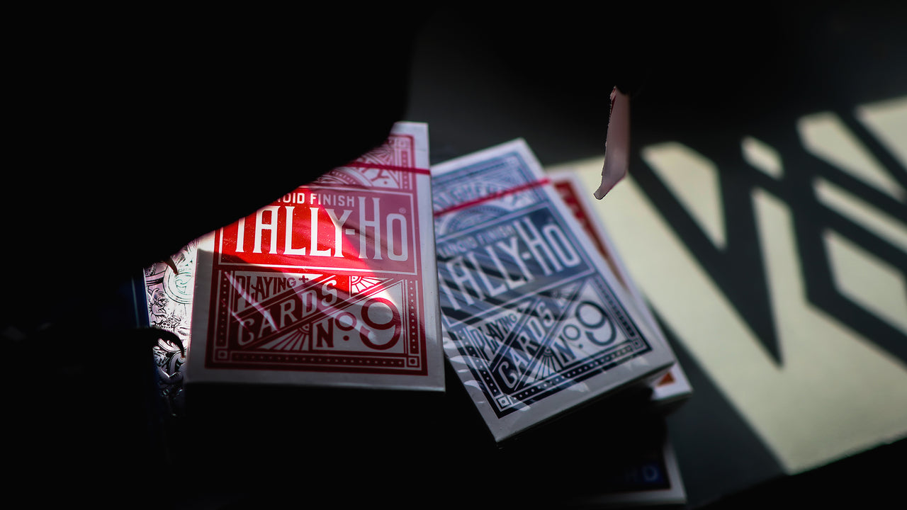 TALLY HO Circle Back Playing Cards (BLUE) playing cards — view 3