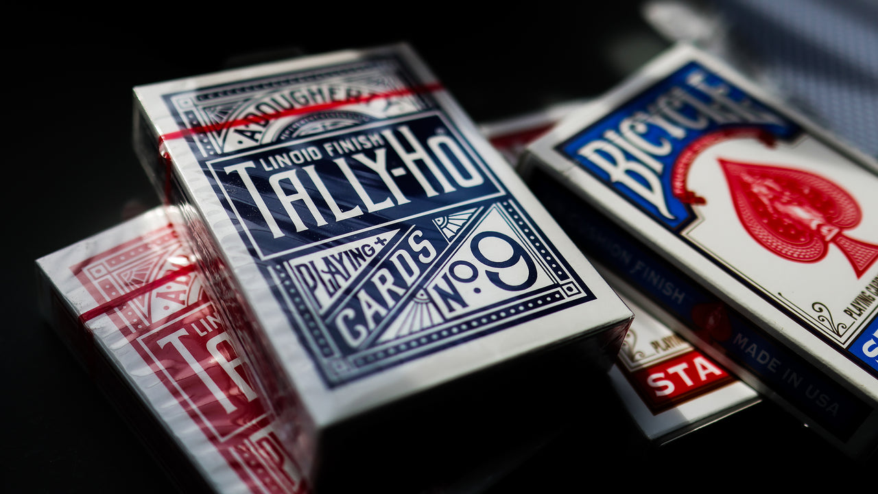 TALLY HO Circle Back Playing Cards (BLUE) playing cards — view 4