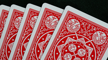 TALLY-HO Fan Back SLEIGHTS - MIXED BRICK (12 Decks)