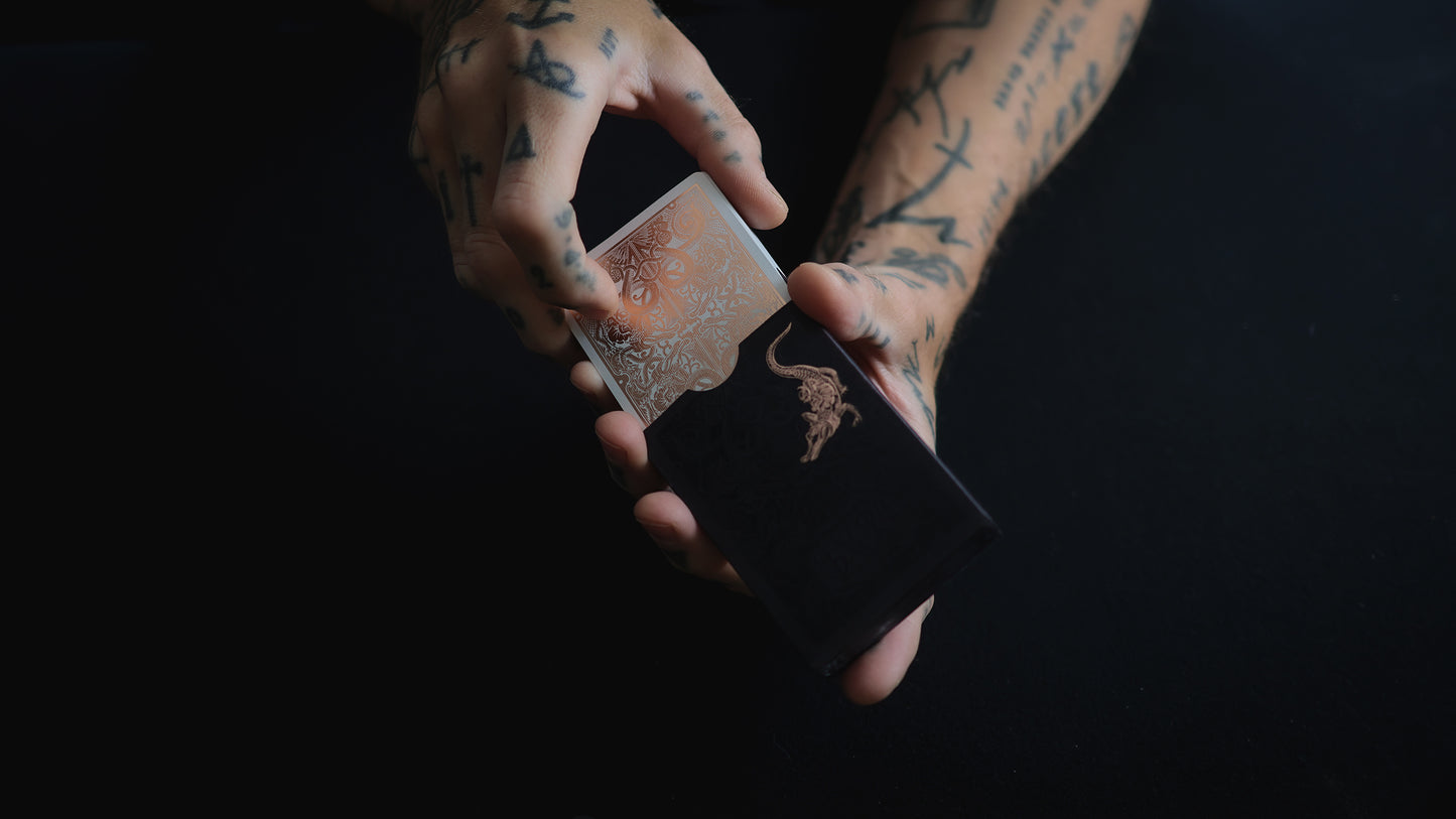 ROSE GOLD GATORBACKS by DAVID BLAINE ( Rose Gold Gator / Black Tuck )