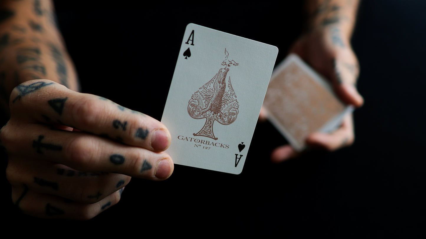 ROSE GOLD GATORBACKS by DAVID BLAINE ( Rose Gold Gator / Black Tuck )