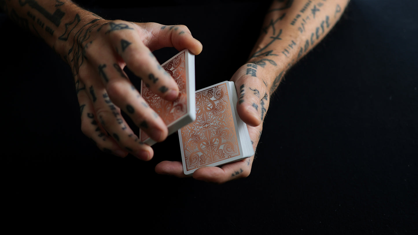 ROSE GOLD GATORBACKS by DAVID BLAINE ( Rose Gold Gator / Black Tuck )