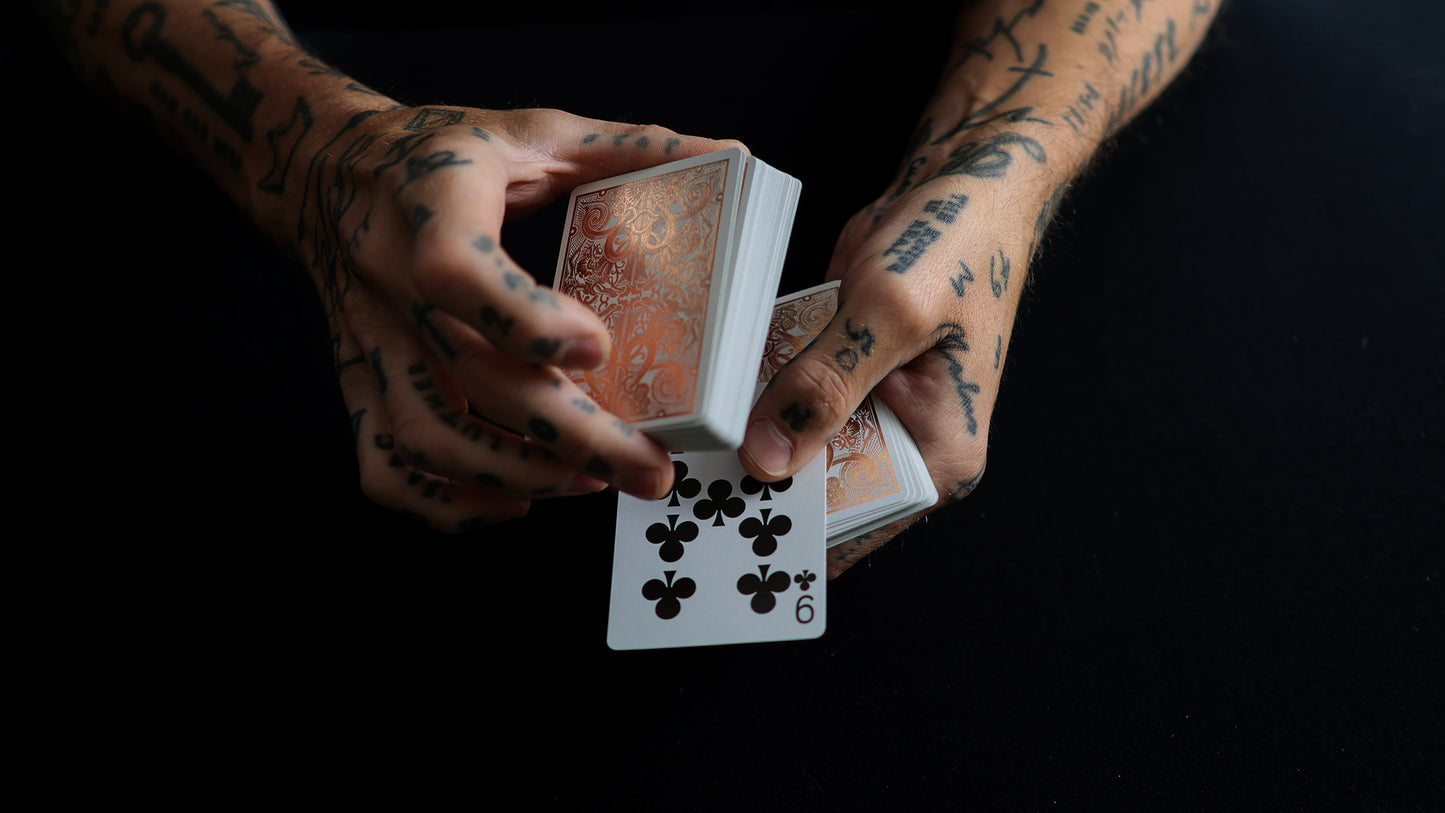 ROSE GOLD GATORBACKS by DAVID BLAINE ( Rose Gold Gator / Black Tuck )