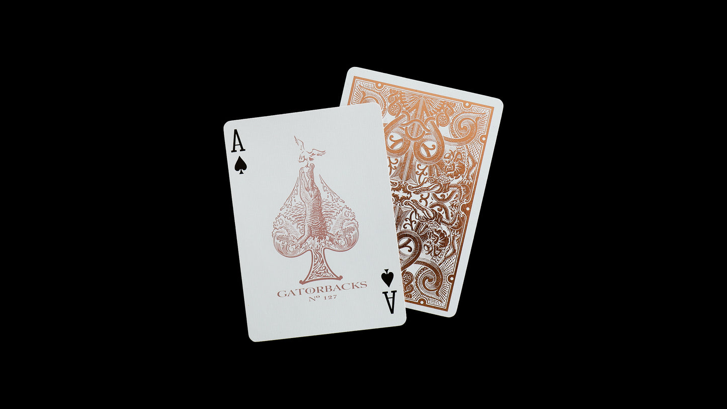 ROSE GOLD GATORBACKS by DAVID BLAINE ( Rose Gold Gator / Black Tuck )