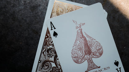 ROSE GOLD GATORBACKS by DAVID BLAINE ( Rose Gold Gator / Black Tuck )