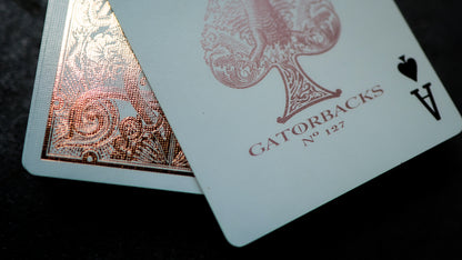 ROSE GOLD GATORBACKS by DAVID BLAINE ( Rose Gold Gator / Black Tuck )