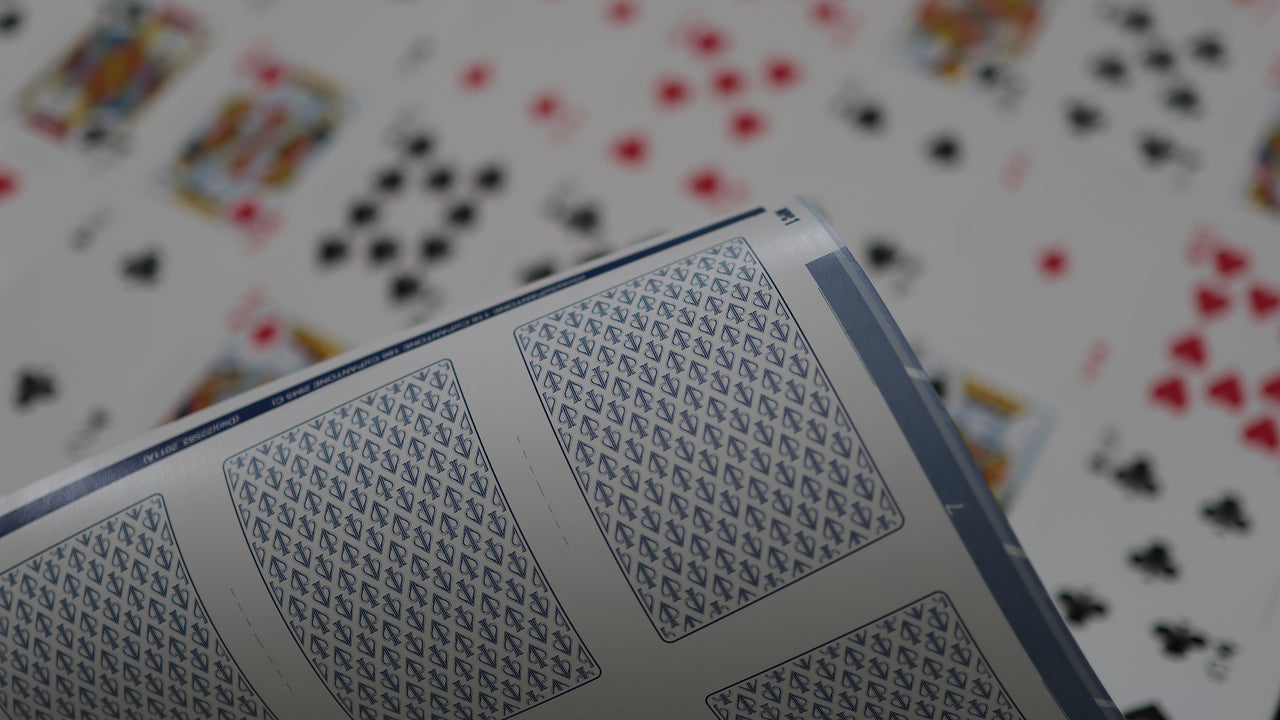WHITE LIONS SERIES A (BLUE) UNCUT SHEET - Signed by David Blaine playing cards — view 5