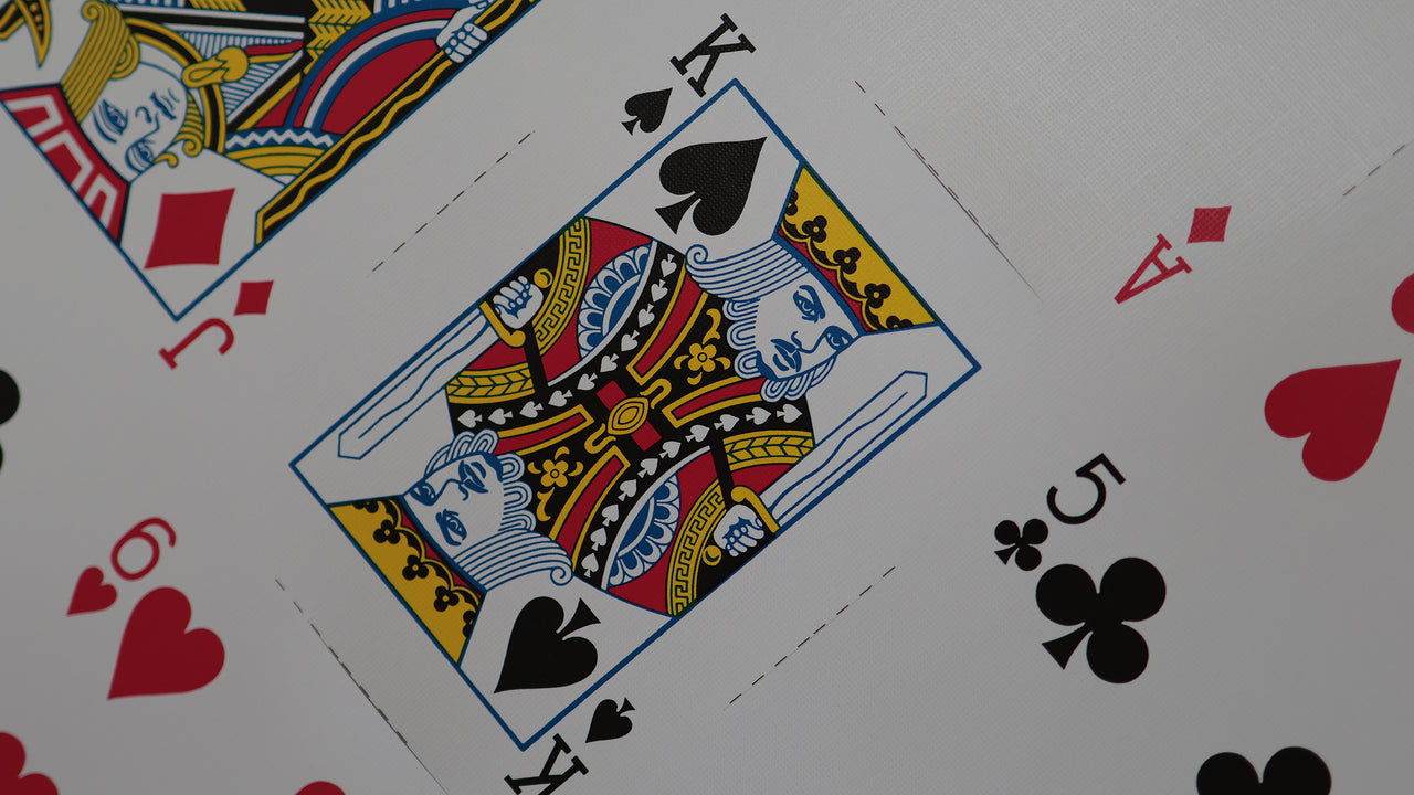 WHITE LIONS SERIES A (RED) UNCUT SHEET - Signed by David Blaine playing cards — view 7