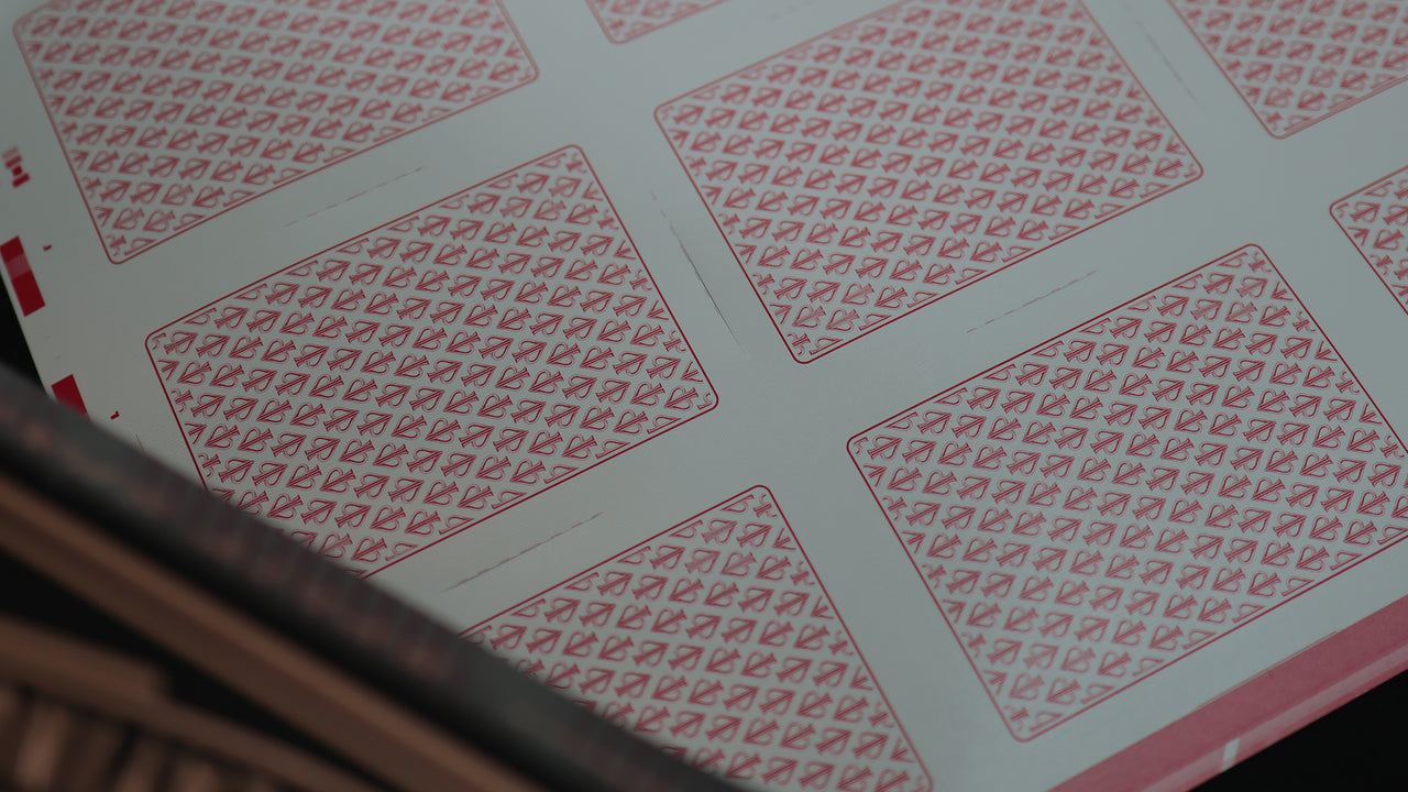 WHITE LIONS SERIES A (RED) UNCUT SHEET - Signed by David Blaine playing cards — view 11