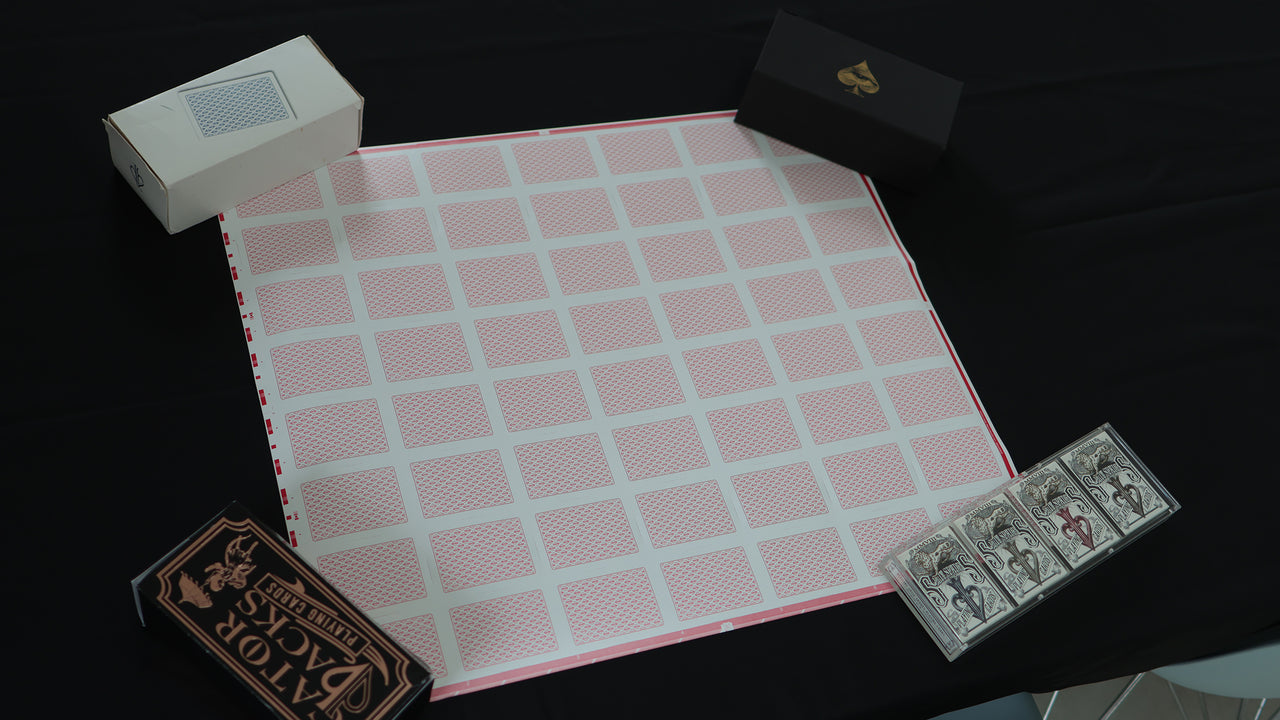WHITE LIONS SERIES A (RED) UNCUT SHEET - Signed by David Blaine playing cards — view 16