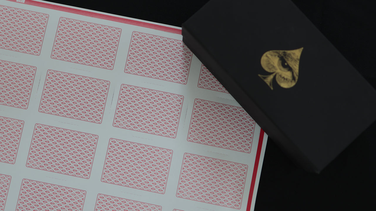 WHITE LIONS SERIES A (RED) UNCUT SHEET - Signed by David Blaine playing cards — view 18