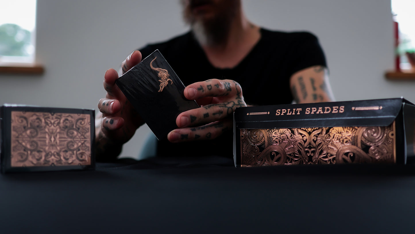 ROSE GOLD GATORBACKS by DAVID BLAINE ( Rose Gold Gator / Black Tuck )
