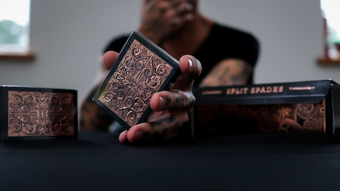 ROSE GOLD GATORBACKS by DAVID BLAINE ( Rose Gold Gator / Black Tuck )