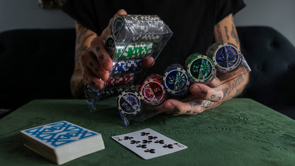 COPAG POKER CHIP TRAY SET AND SHARPS