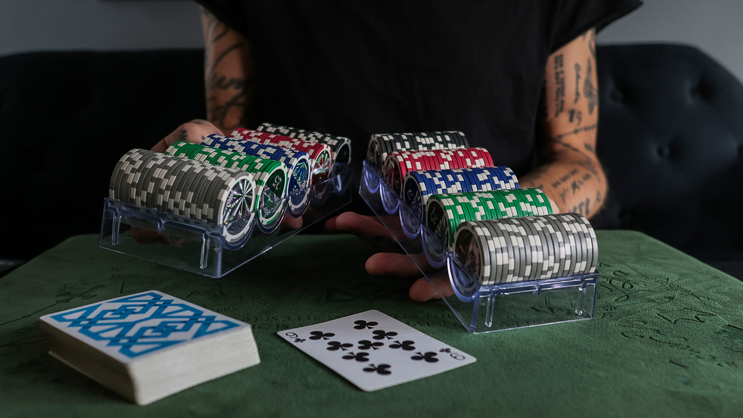 COPAG POKER CHIP TRAY SET AND SHARPS