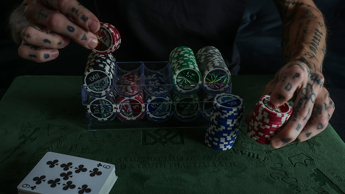 COPAG POKER CHIP TRAY SET AND SHARPS