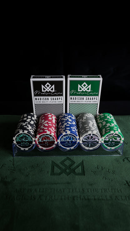 COPAG POKER CHIP TRAY SET AND SHARPS