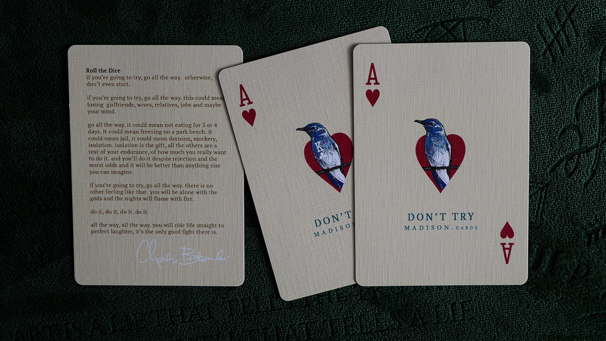 BUKOWSKI Playing Cards ( MADISON ONE - TATTOO Edition 1 of 4 ) playing cards — view 16
