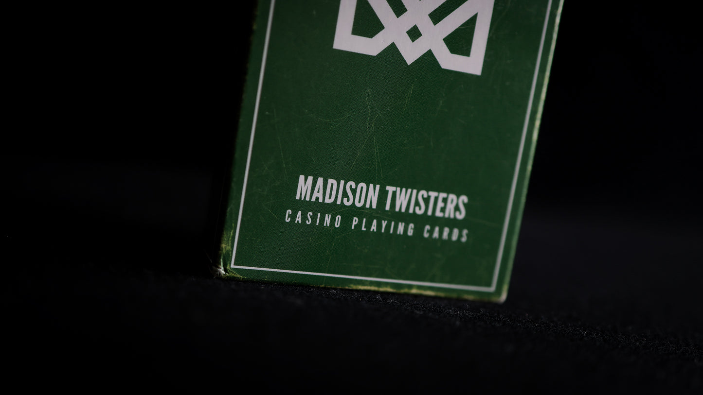 MADISON GREEN TWISTERS Playing Cards - BRICK DEAL