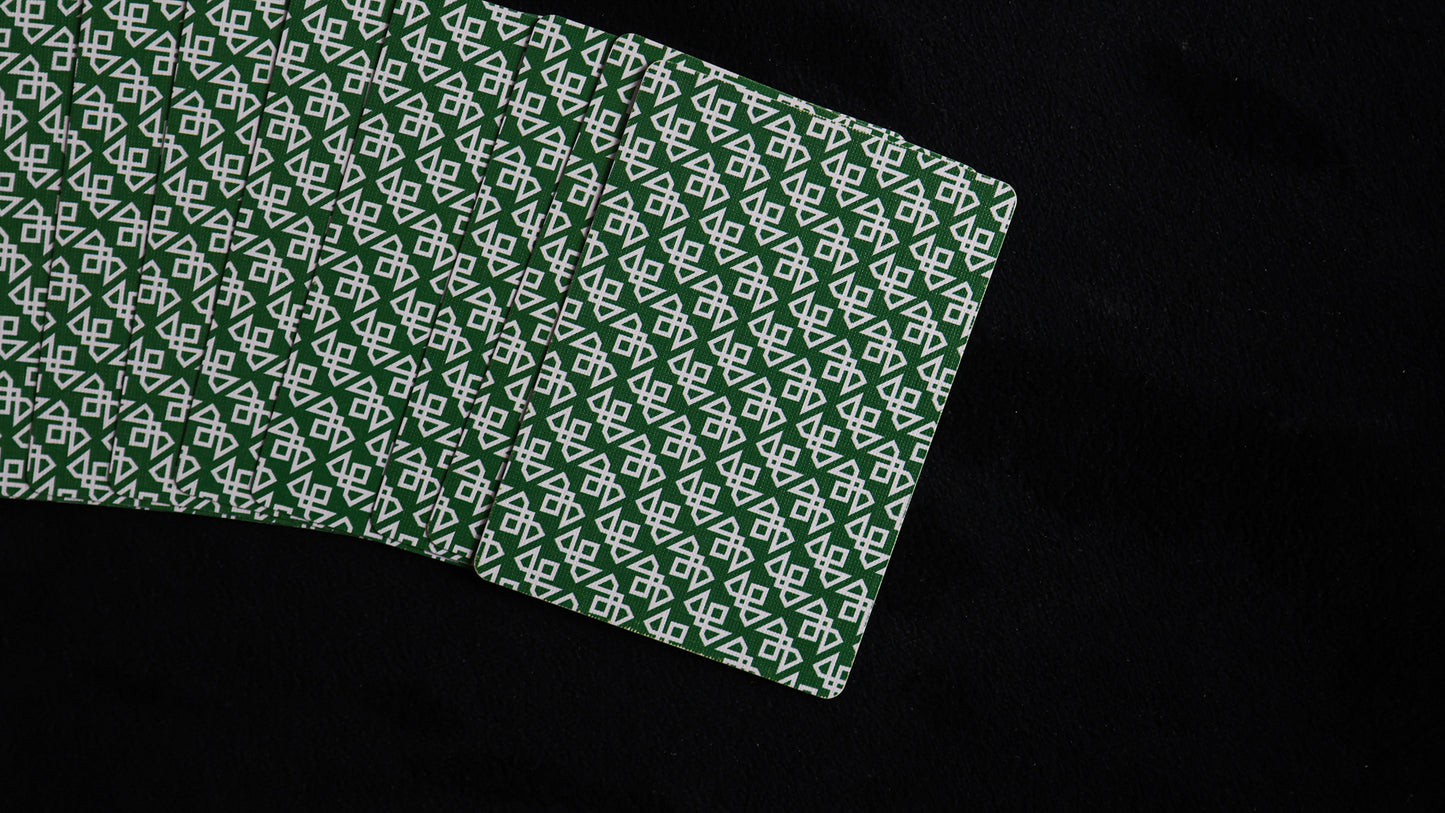 MADISON GREEN TWISTERS Playing Cards - BRICK DEAL