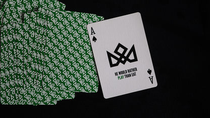 Daniel's GREEN TWISTERS Playing Cards - MADISON ONE Entry