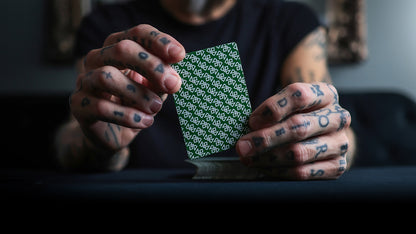 Daniel's GREEN TWISTERS Playing Cards - MADISON ONE Entry