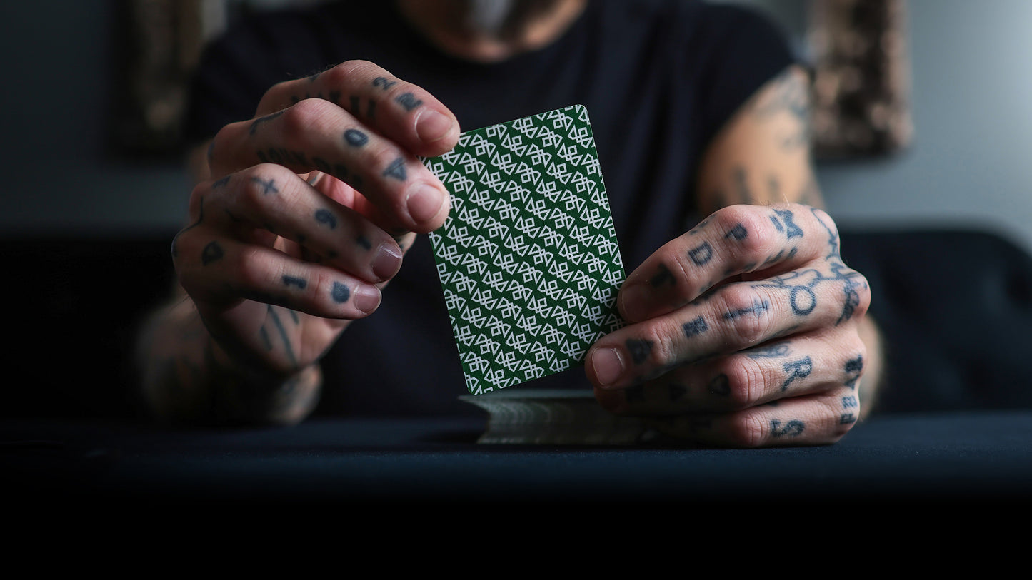 MADISON GREEN TWISTERS Playing Cards - BRICK DEAL
