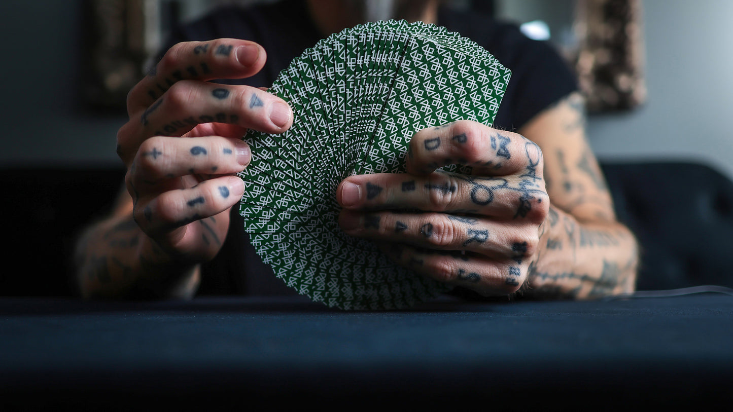 MADISON GREEN TWISTERS Playing Cards - BRICK DEAL