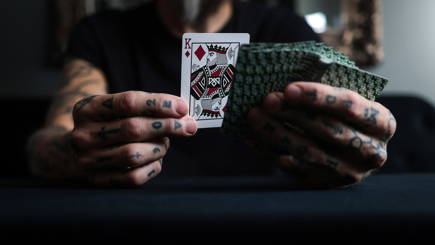 MADISON GREEN TWISTERS Playing Cards - BRICK DEAL