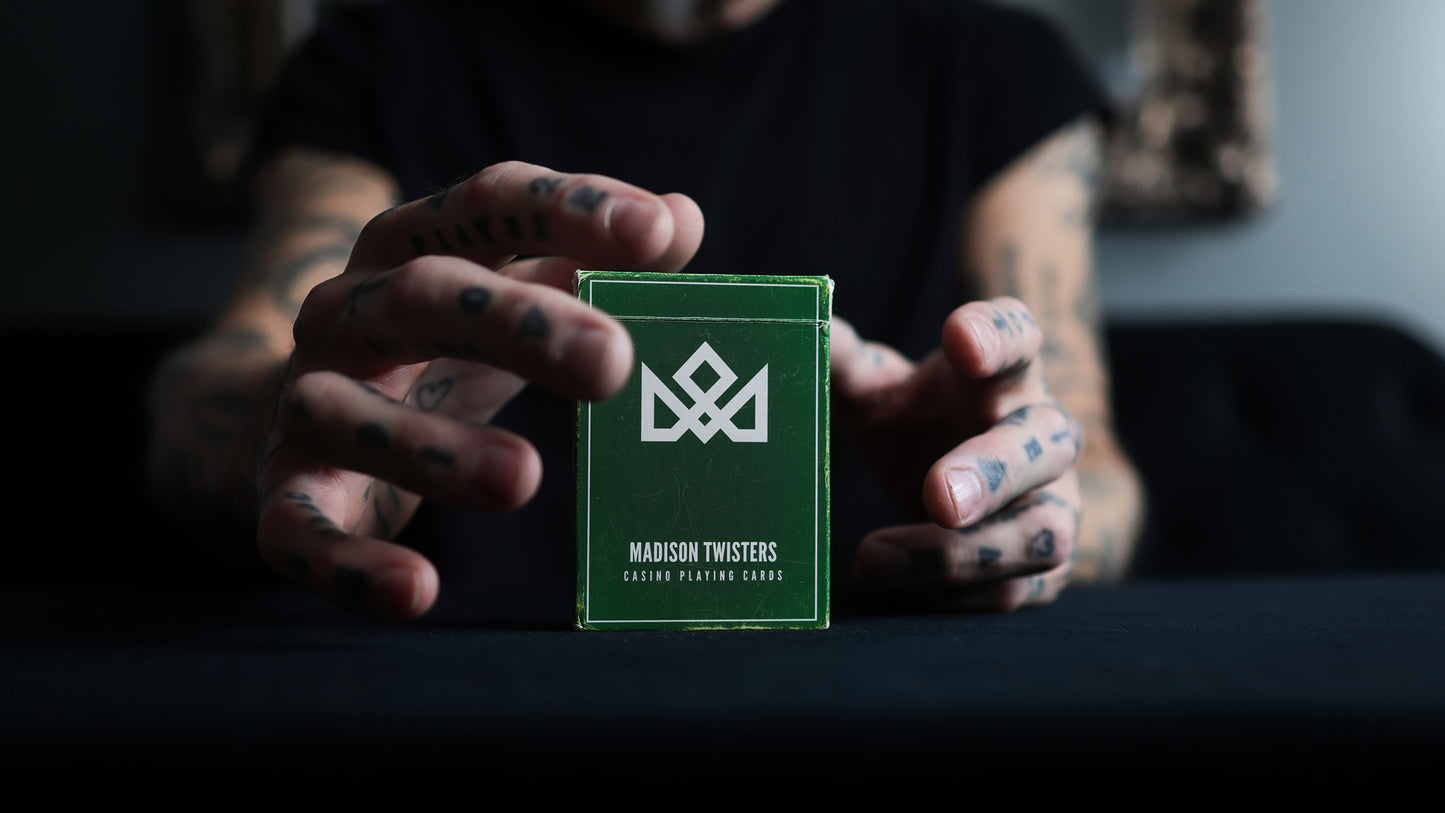 MADISON GREEN TWISTERS Playing Cards - BRICK DEAL