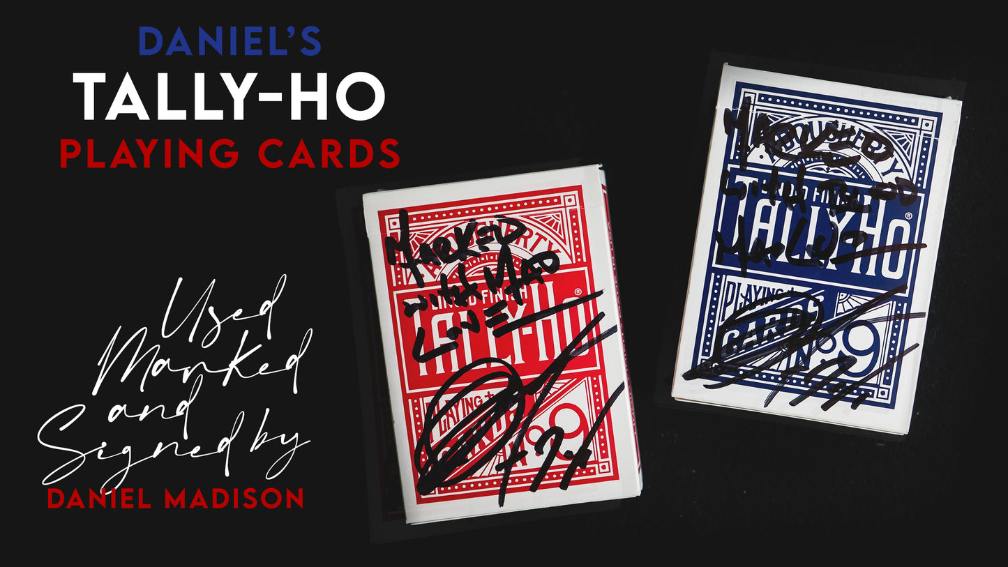 DANIEL'S FAN BACK MARKED TALLY HO Playing Cards ( RED )