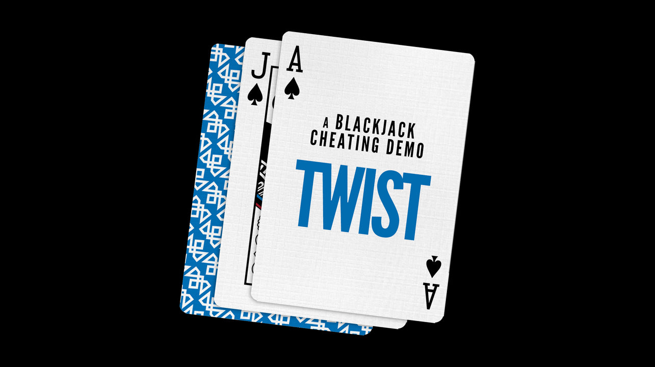 TWIST - A BLACKJACK Cheating Demonstration & MADISON TWISTERS playing cards — view 2