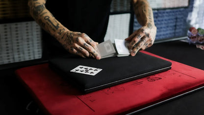 Madison Sleight Surface Close Up Pad by MADISON x The House of Tables - luxury 15x11 inch performance surface in Black or Green with casino-grade felt and leatherette backing