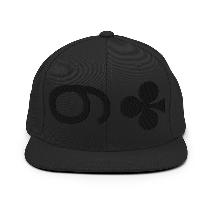 9 of CLUBS Snapback ( Black 9 ) playing cards