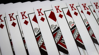 Daniel Madison's personal Advocate Pocket index used for 4 years in jacket pocket - visibly worn DEVILS ADVOCATE deck ready for another 4 years of performance magic