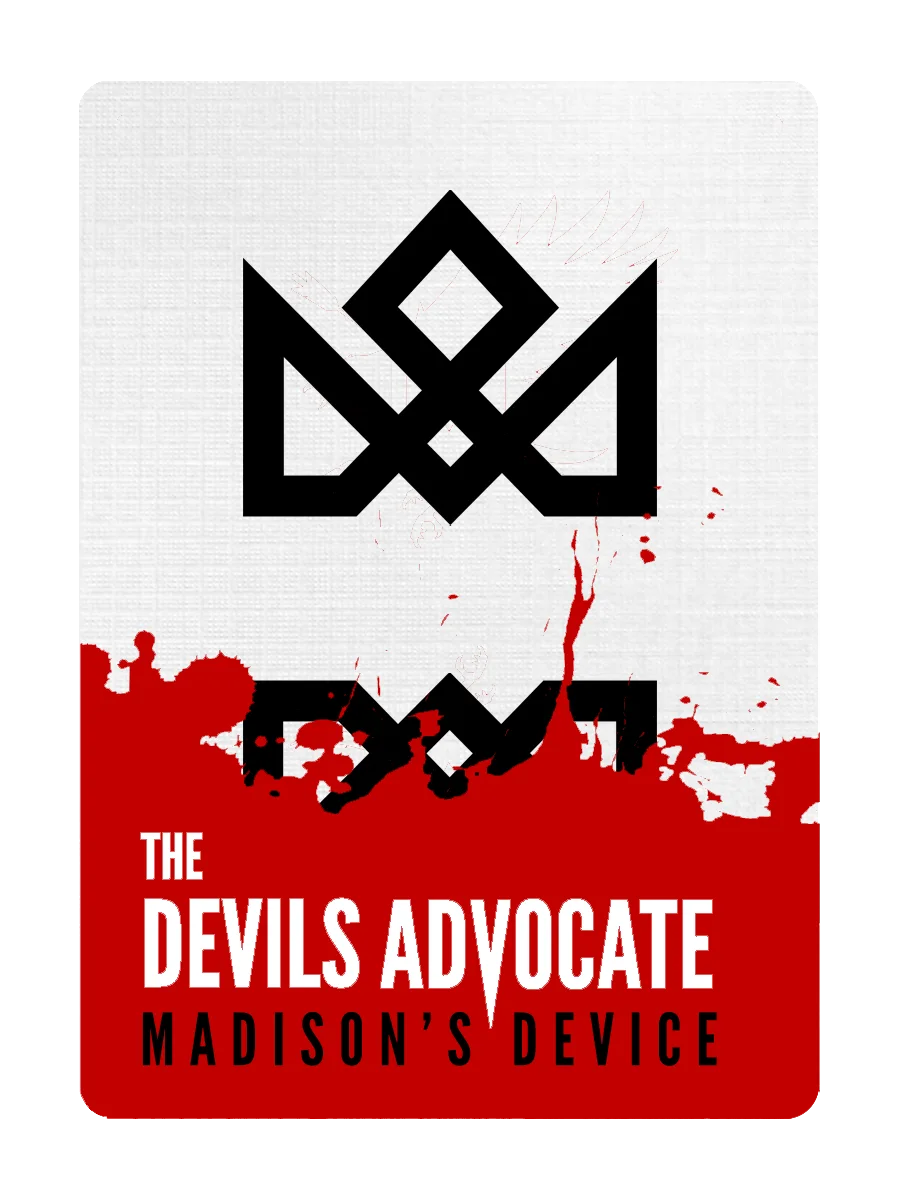 The DEVILS ADVOCATE - one-of-a-kind MADISON ONE Entry deck featuring 52 King of Diamonds cards, each disguised as KD but holding a different playing card value for miracles