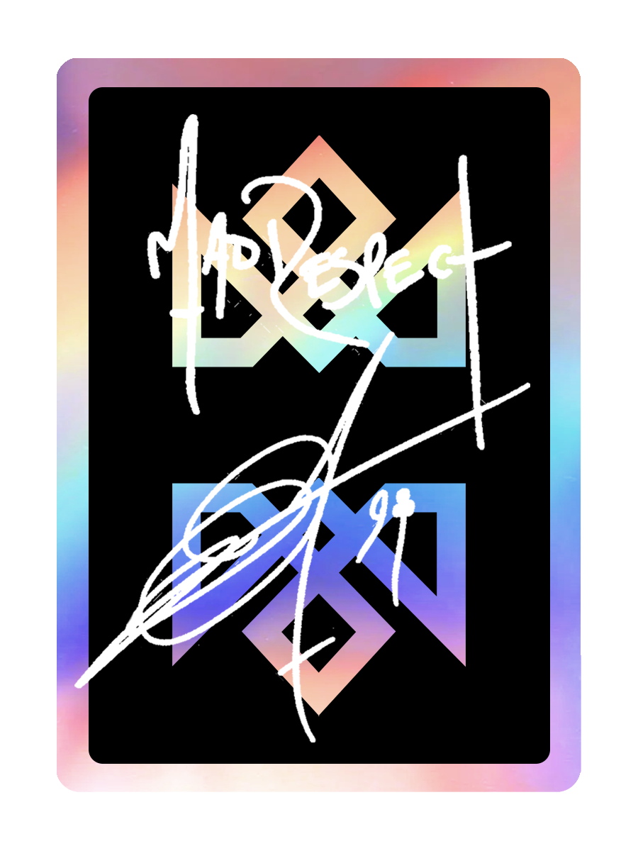 Holographic Acolyte Playing cards signed by Daniel Madison. Limited edition. 52 decks only. 