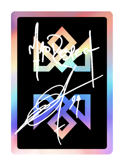 Holographic Acolyte Playing cards signed by Daniel Madison. Limited edition. 52 decks only. 