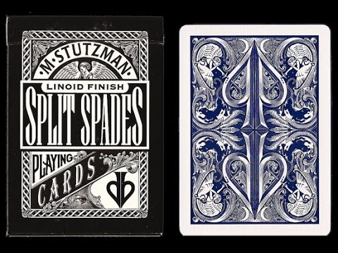 SPLIT SPADES Playing Cards by DAVID BLAINE ( First Edition BLUE )