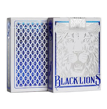 BLACK LIONS by DAVID BLAINE ( White Tuck / Blue + Silver Foil )