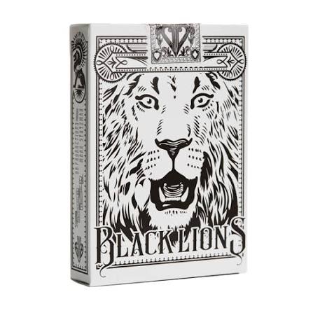BLACK LIONS by DAVID BLAINE ( White Tuck / Black + Silver Foil )