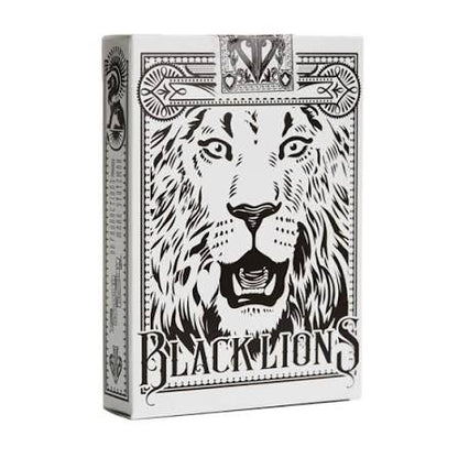 BLACK LIONS by DAVID BLAINE ( White Tuck / Black + Silver Foil )